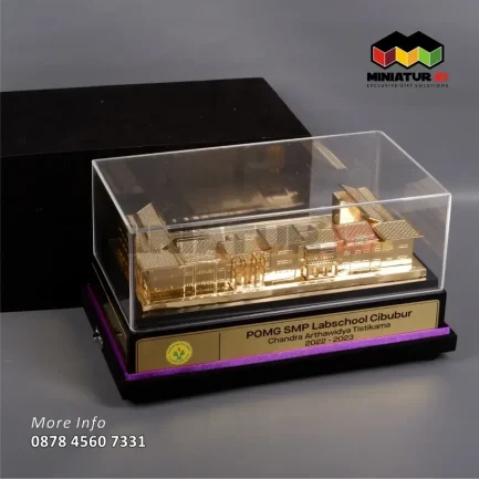 Box Miniatur Bangunan POMG SMP Labschool Cibubur