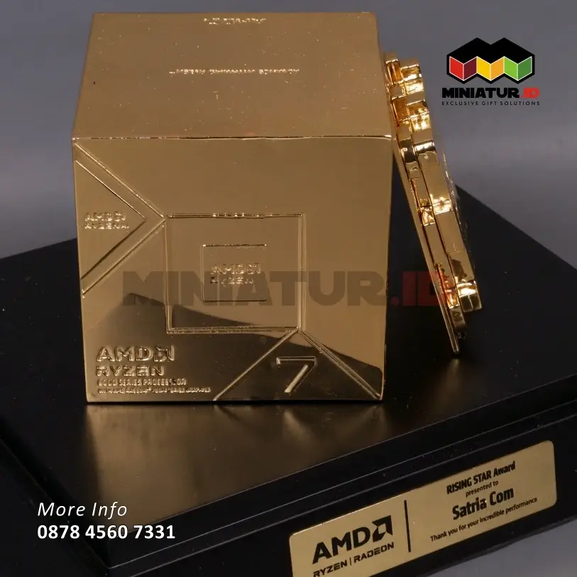 Detail Miniatur Processor AMD Ryzen